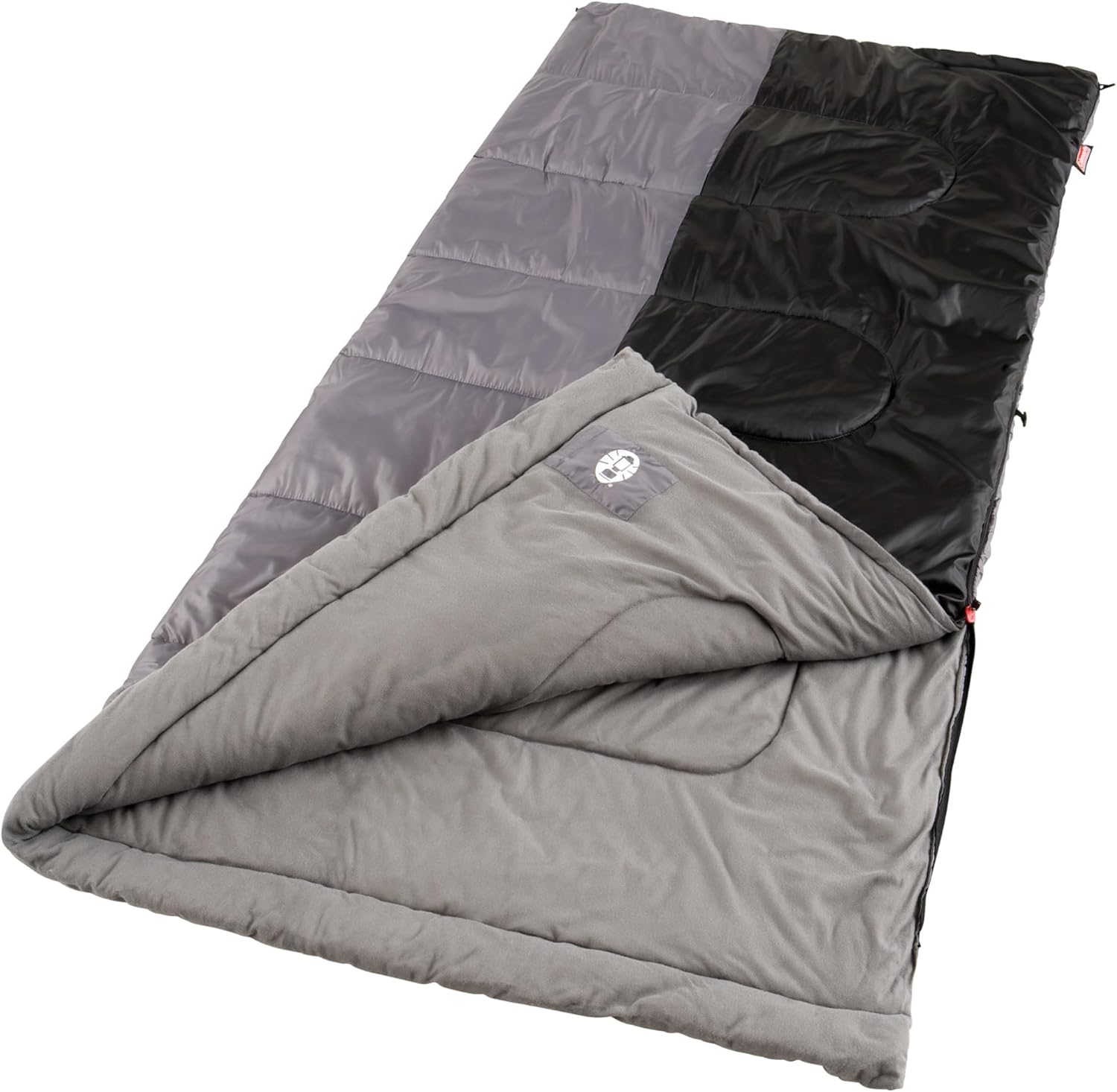 Coleman Biscayne Big & Tall 40°F Sleeping Bag, Fits Adults up to 6ft 4in Tall, No-Snag Zipper with Stuff Sack Included, Machine Washable - Image 2