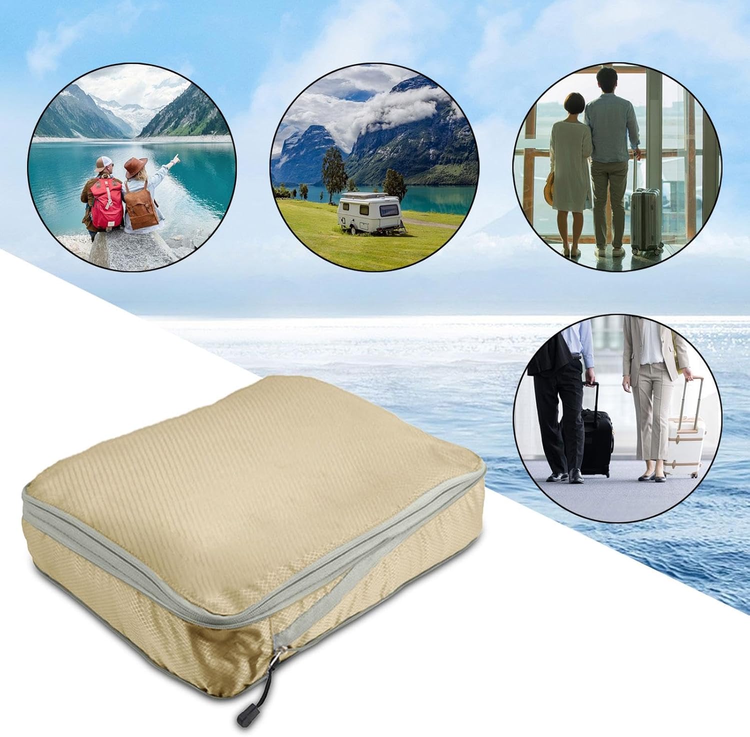 Packing Cube Suitcase Organizer Portable Travel Essentials Lightweight Luggage Organiser Travel Cubes for Socks Shoes Shirts936 - Image 6